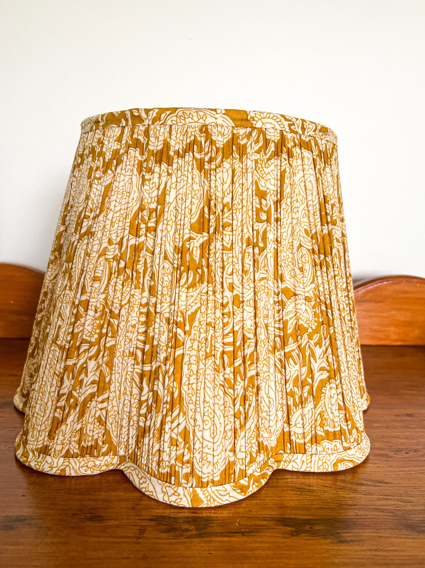Leticia Block Printed Pleated Lampshade