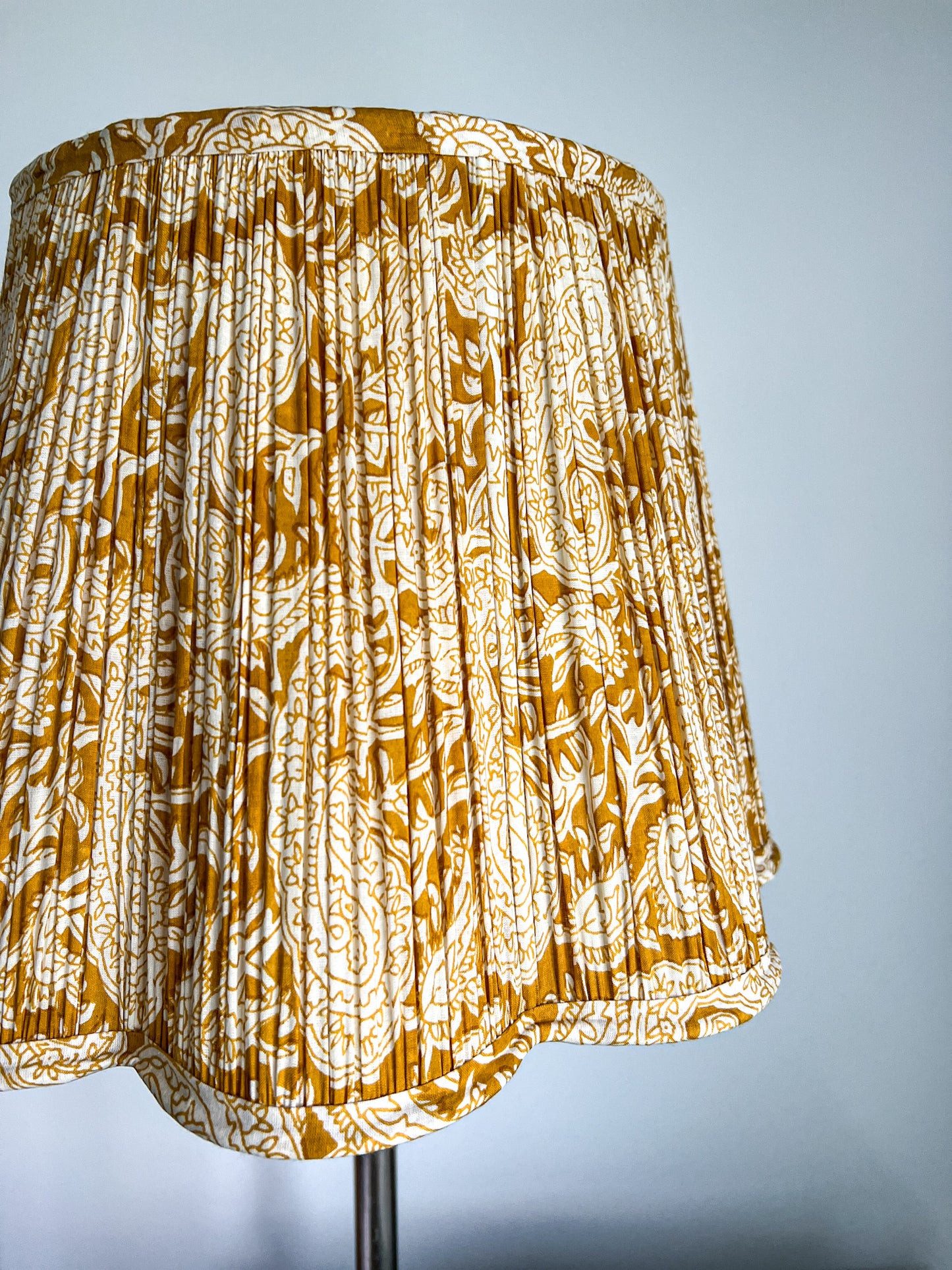 Leticia Block Printed Pleated Lampshade