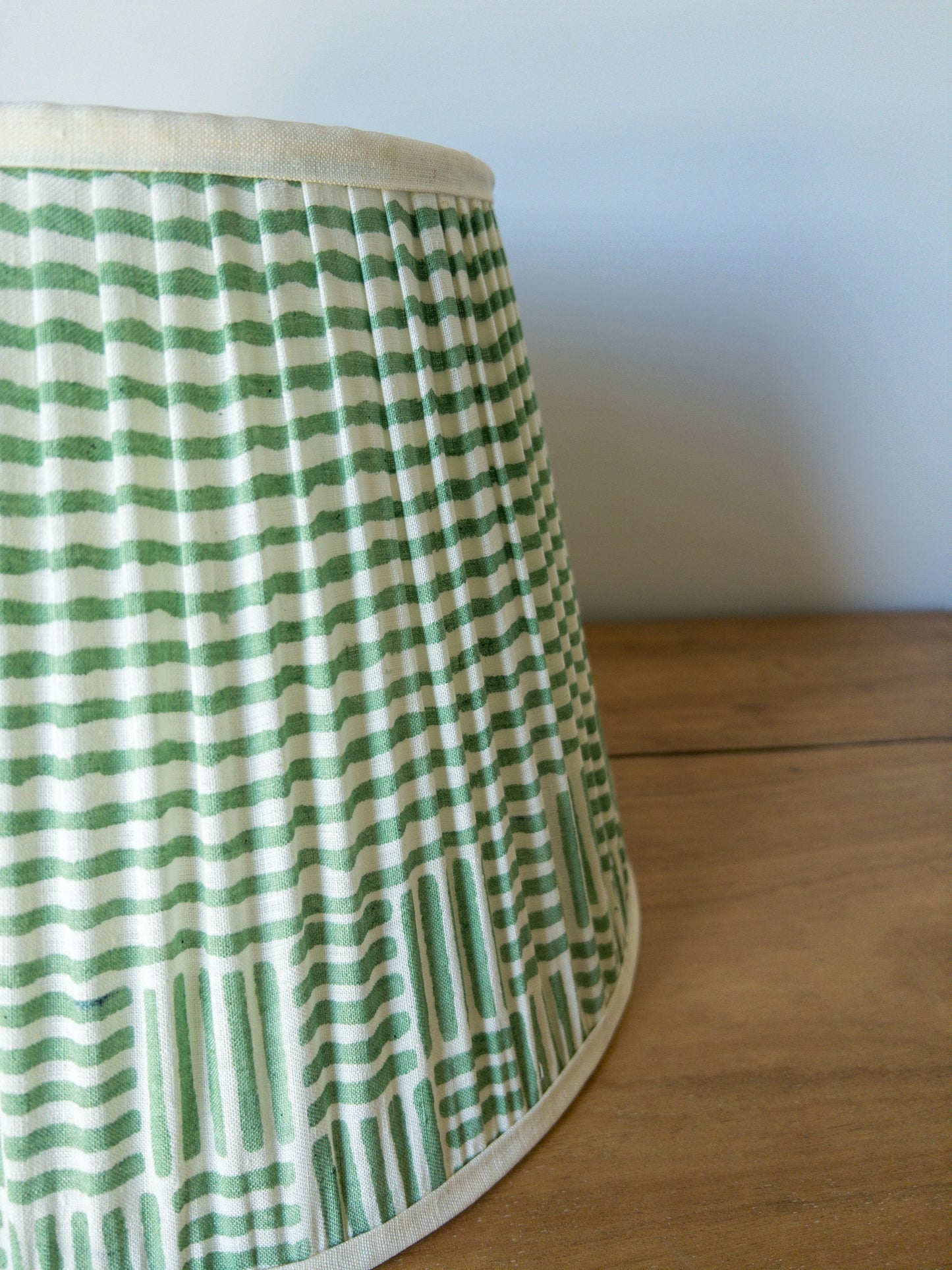 SALE Oscar Block Printed Pleated Lampshade