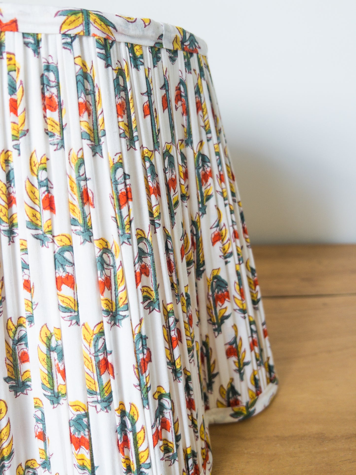 Sale Rusty Block Printed Pleated Lampshade