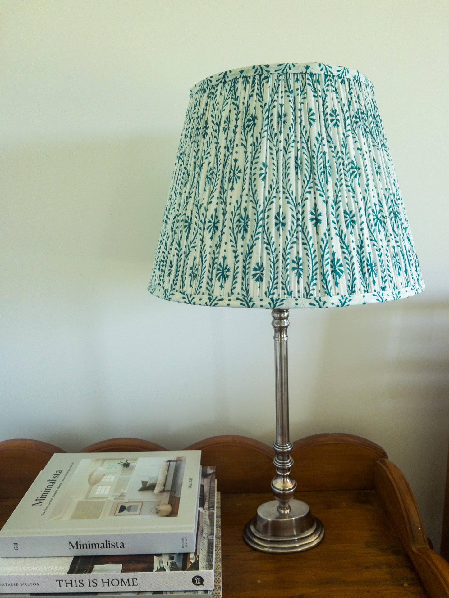 Sale Piper Block Printed Pleated Lampshade