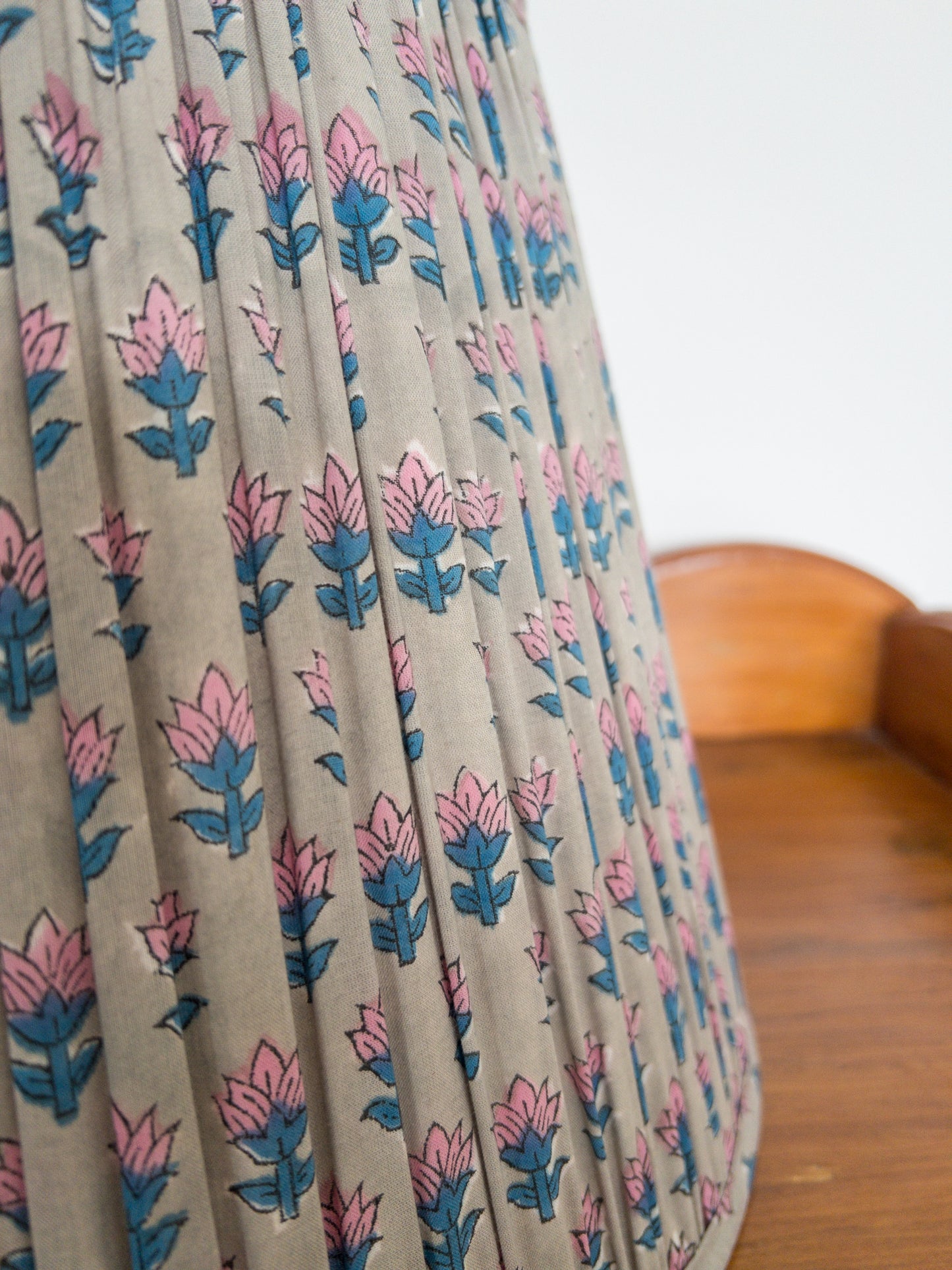 Arden Block Printed Pleated Lampshade