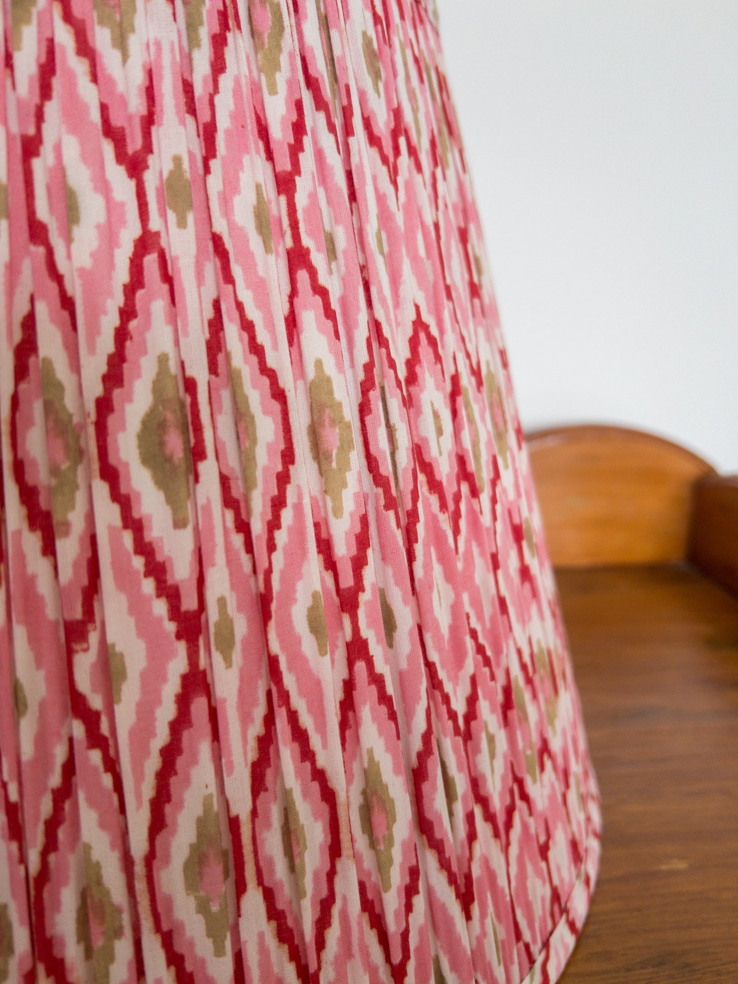 Marlowe Block Printed Pleated Lampshade