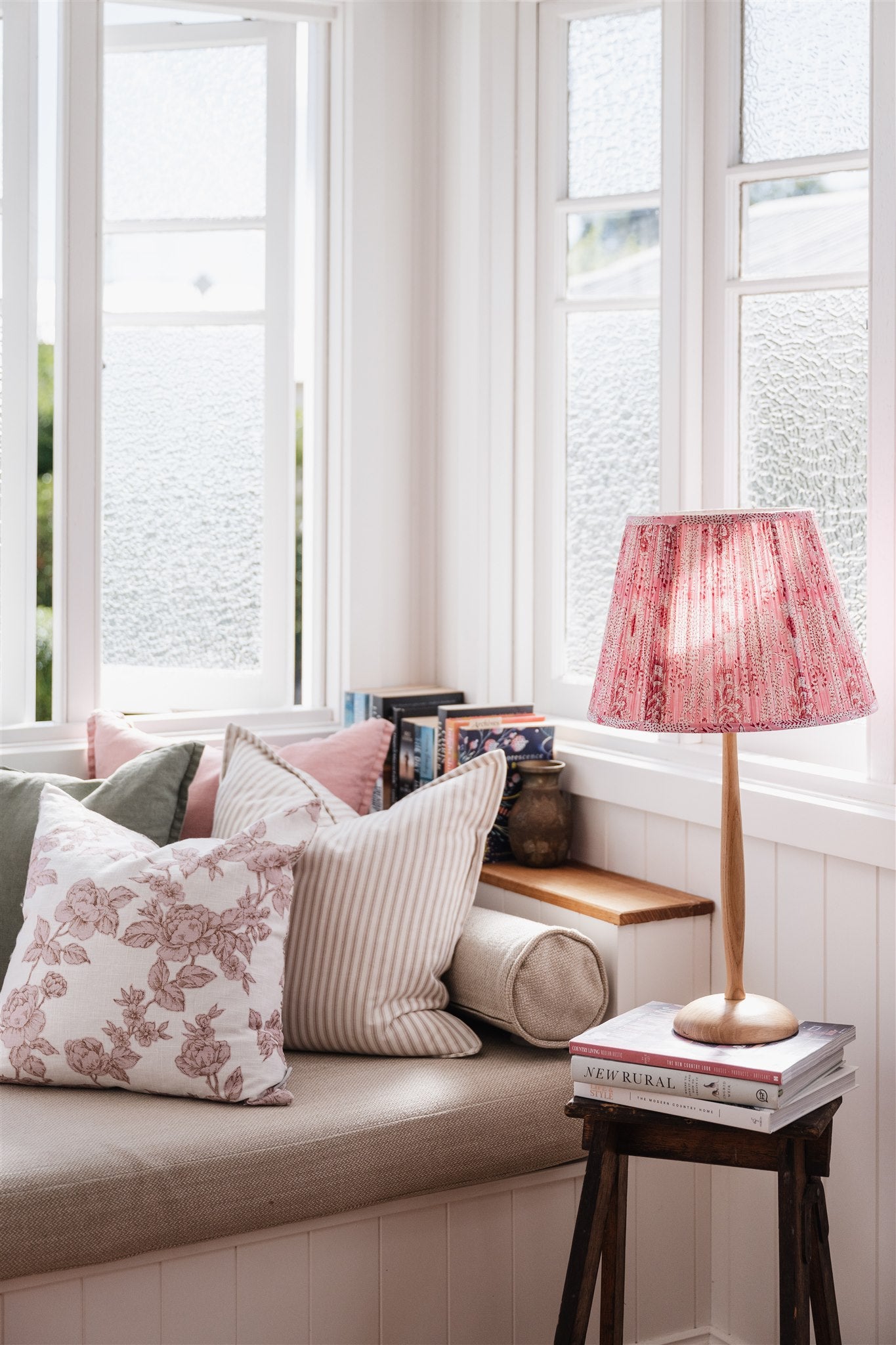 Hunter Block Printed Pleated Lampshade