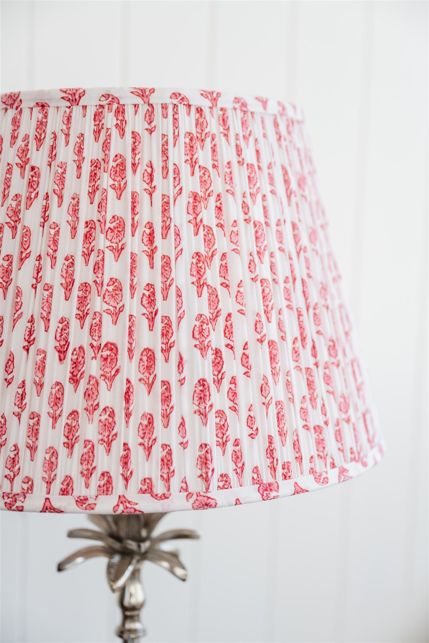 Rowan Block Printed Pleated Lampshade