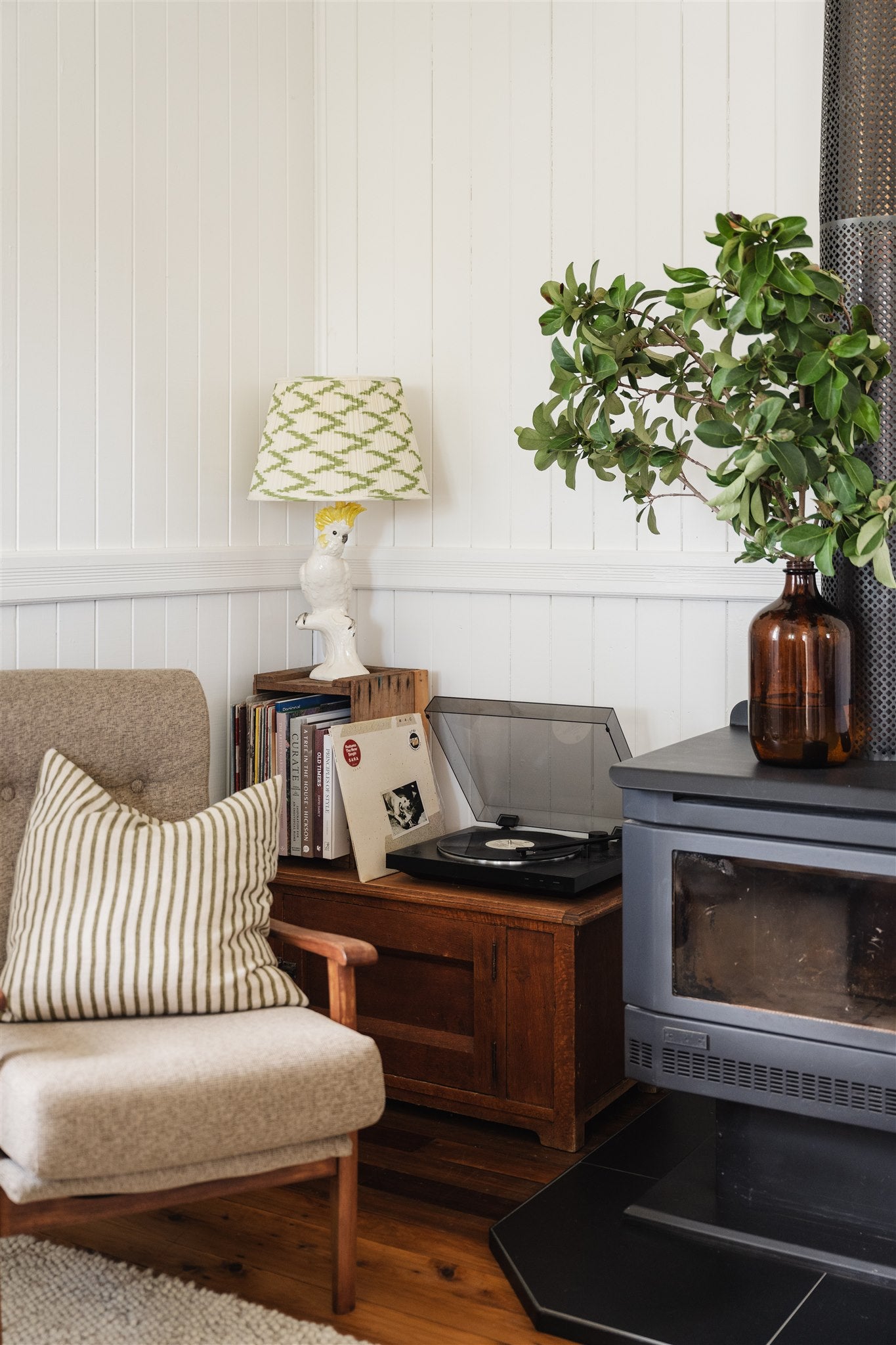 Ruary Ikat Printed Pleated Lampshade