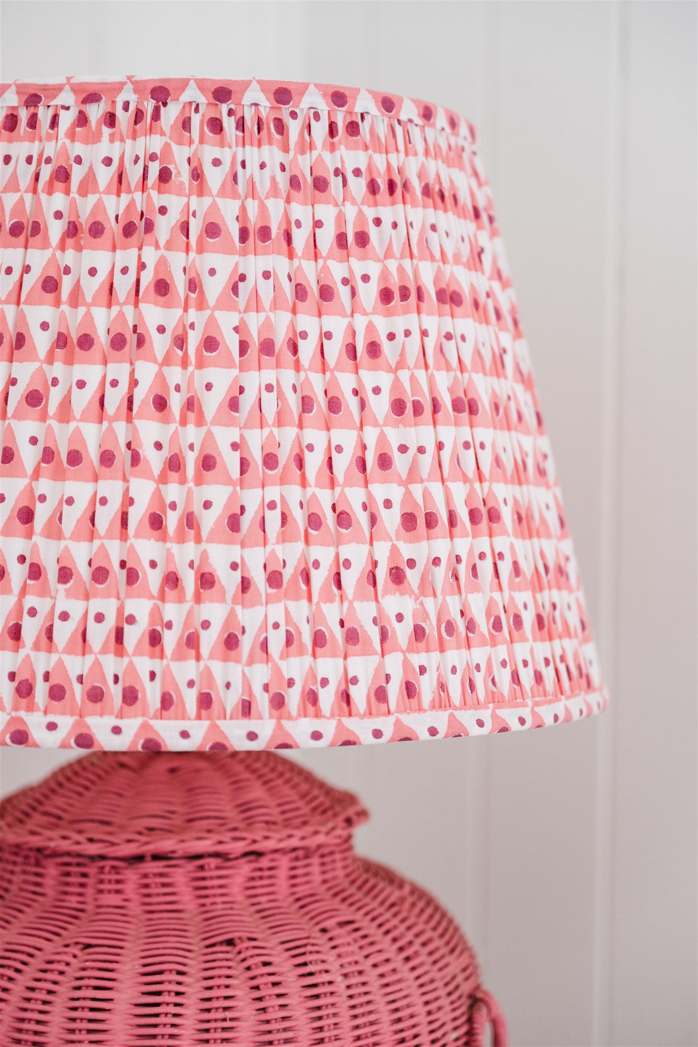 Margot Block Printed Pleated Lampshade