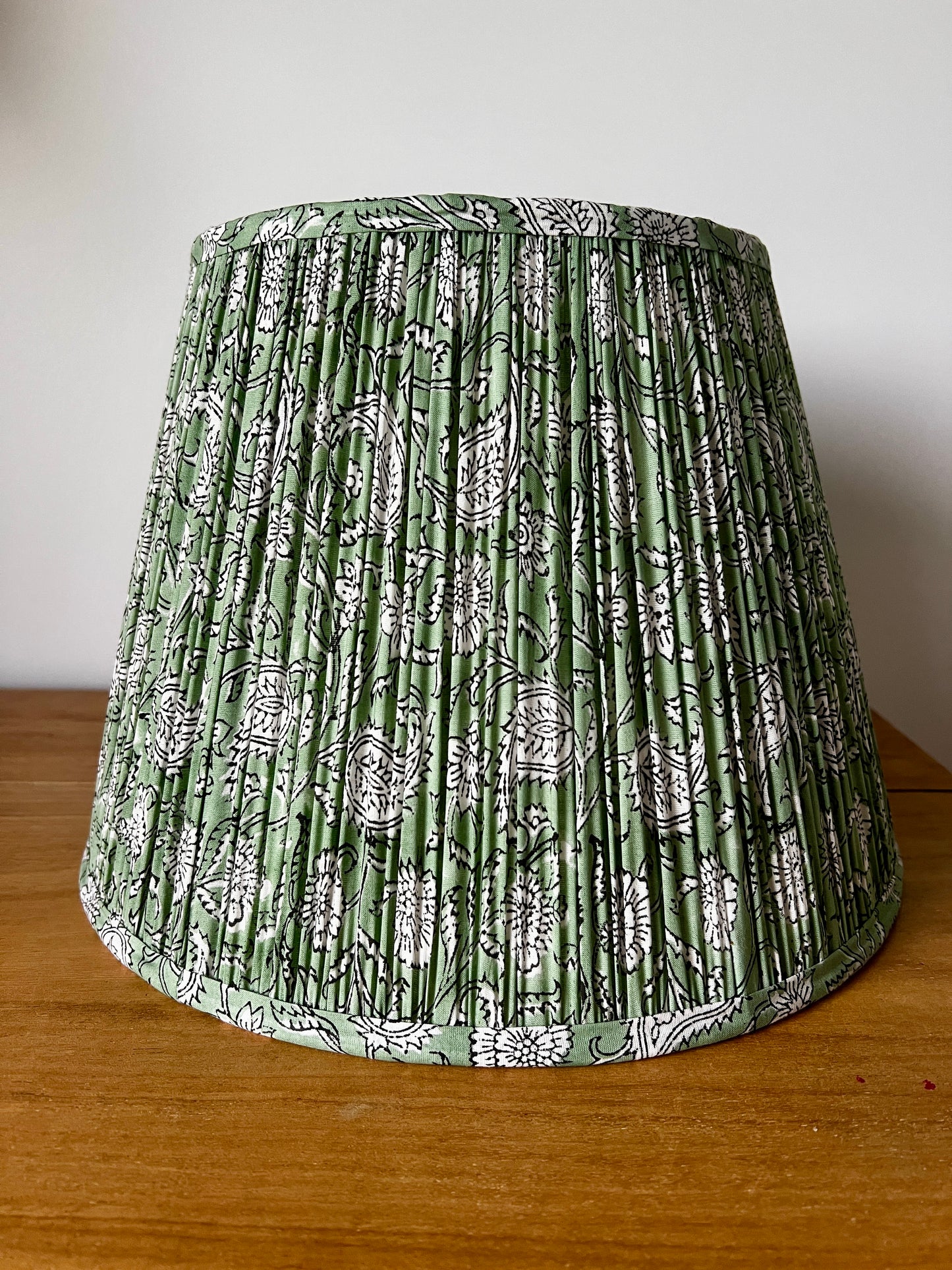 Digby Block Printed Pleated Lampshade