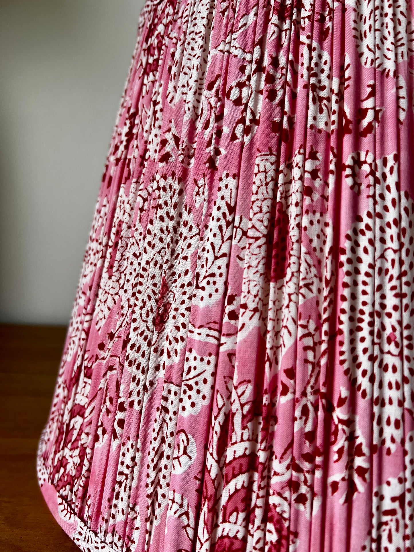 Hunter Block Printed Pleated Lampshade