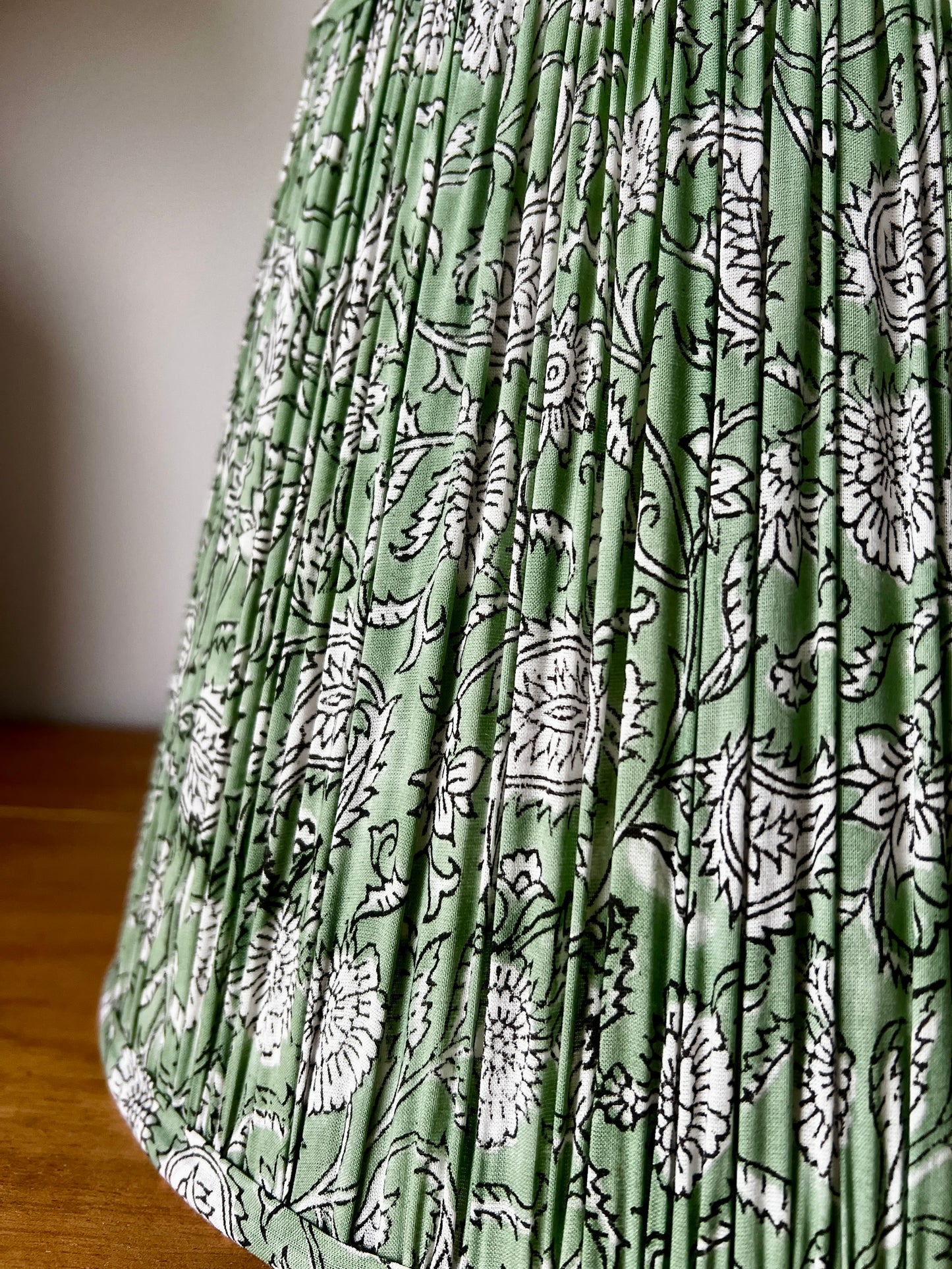 Digby Block Printed Pleated Lampshade