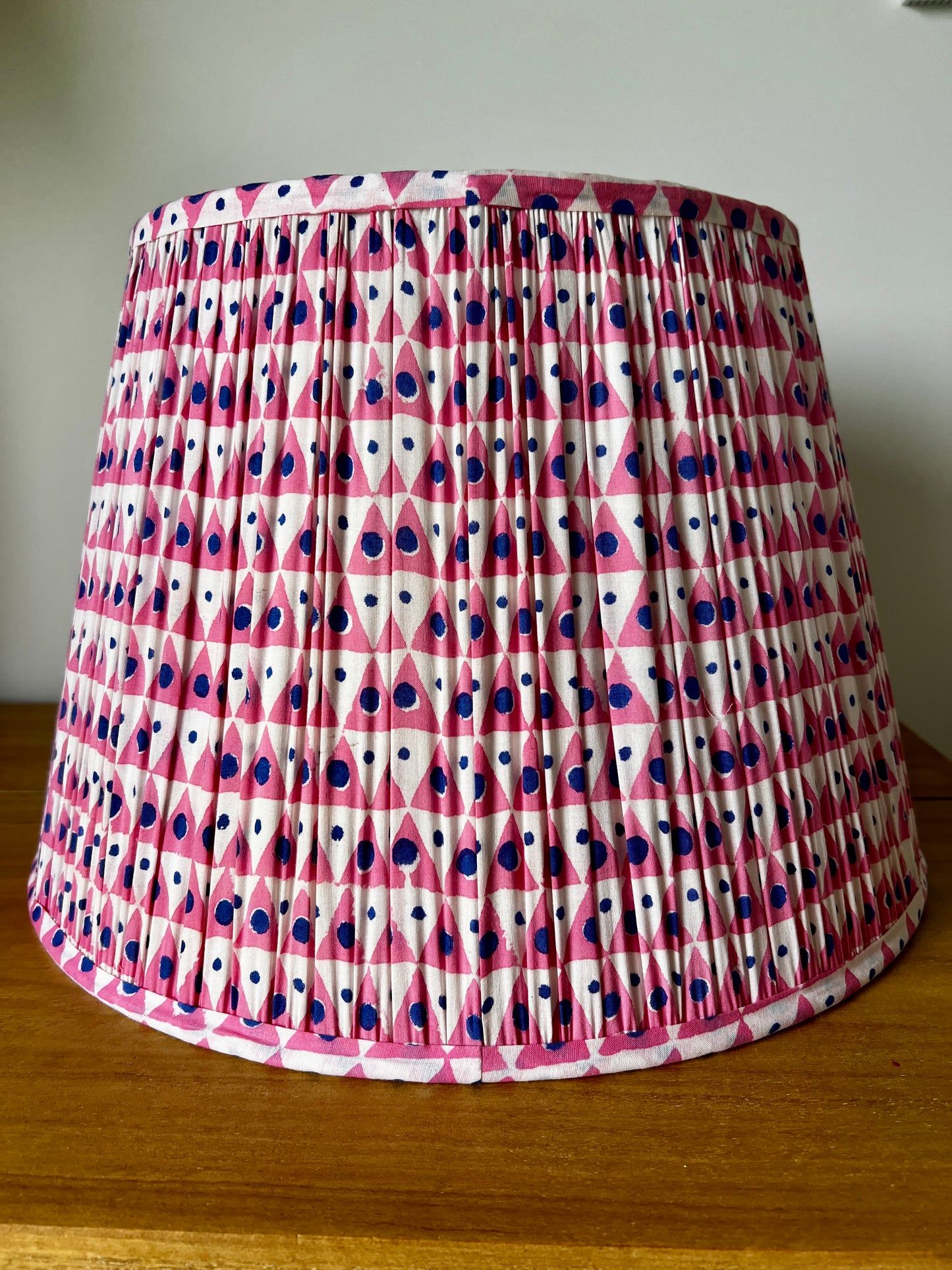 Sale Beatrice Block Printed Pleated Lampshade