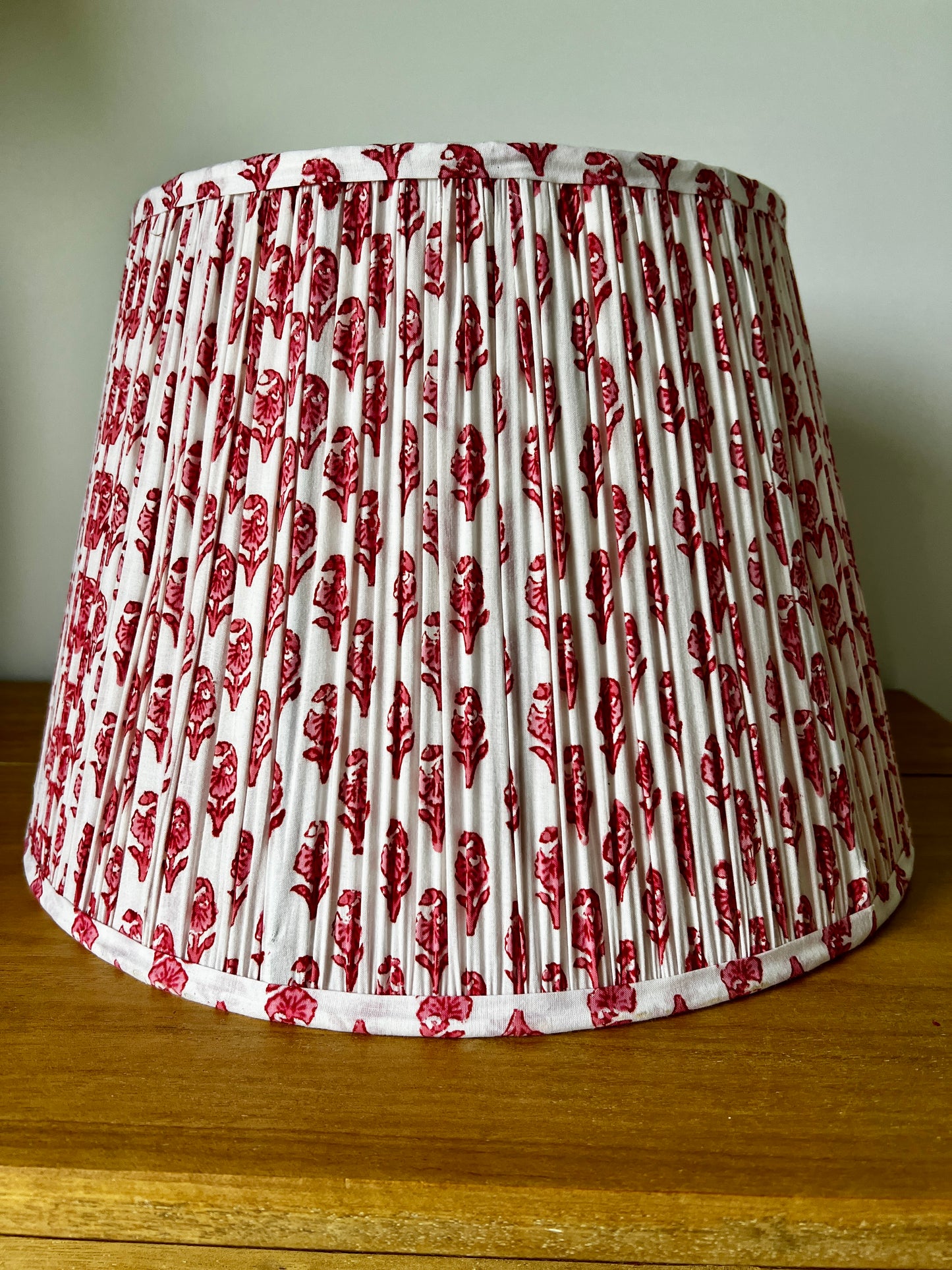 Rowan Block Printed Pleated Lampshade