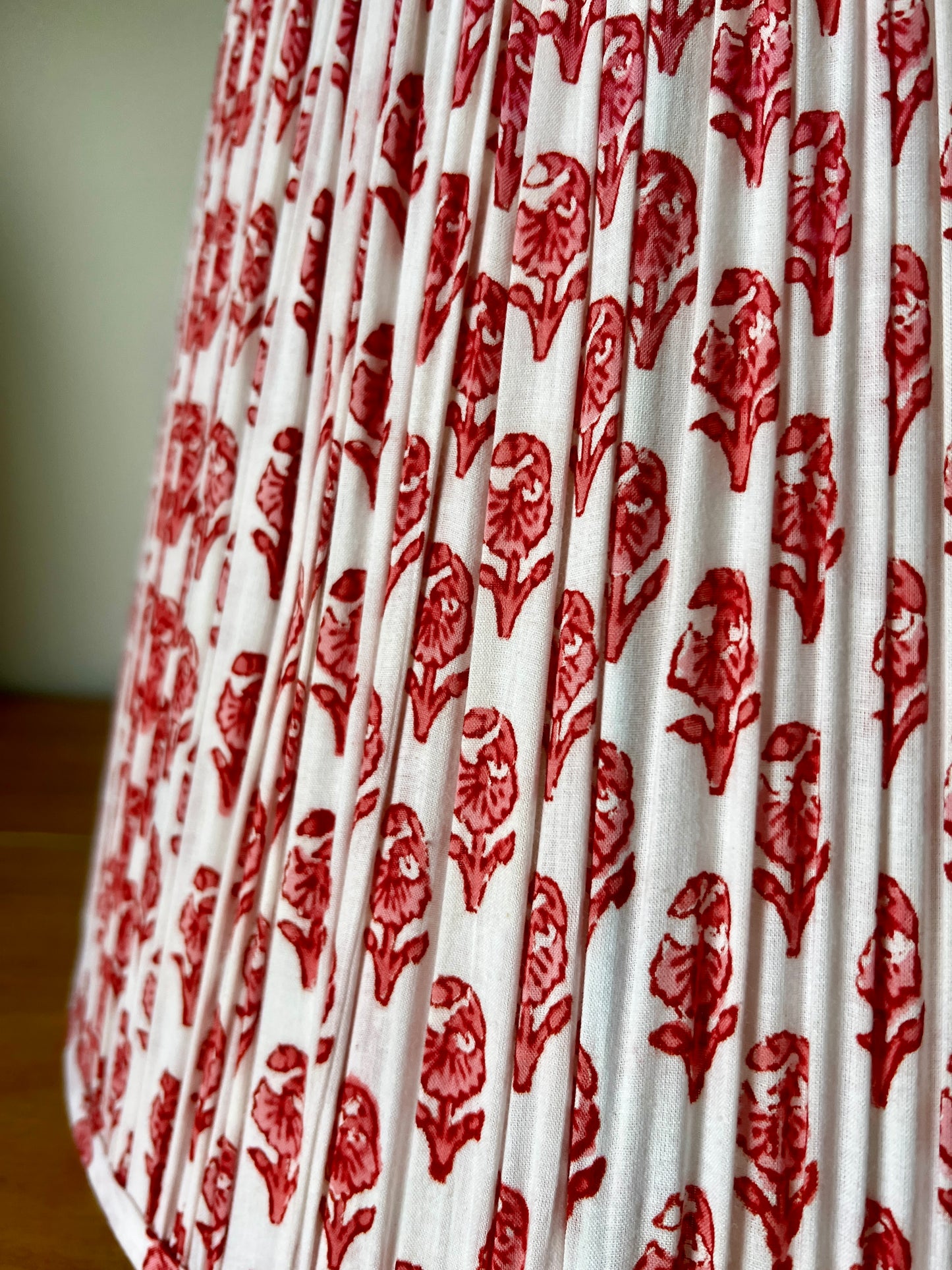 Rowan Block Printed Pleated Lampshade