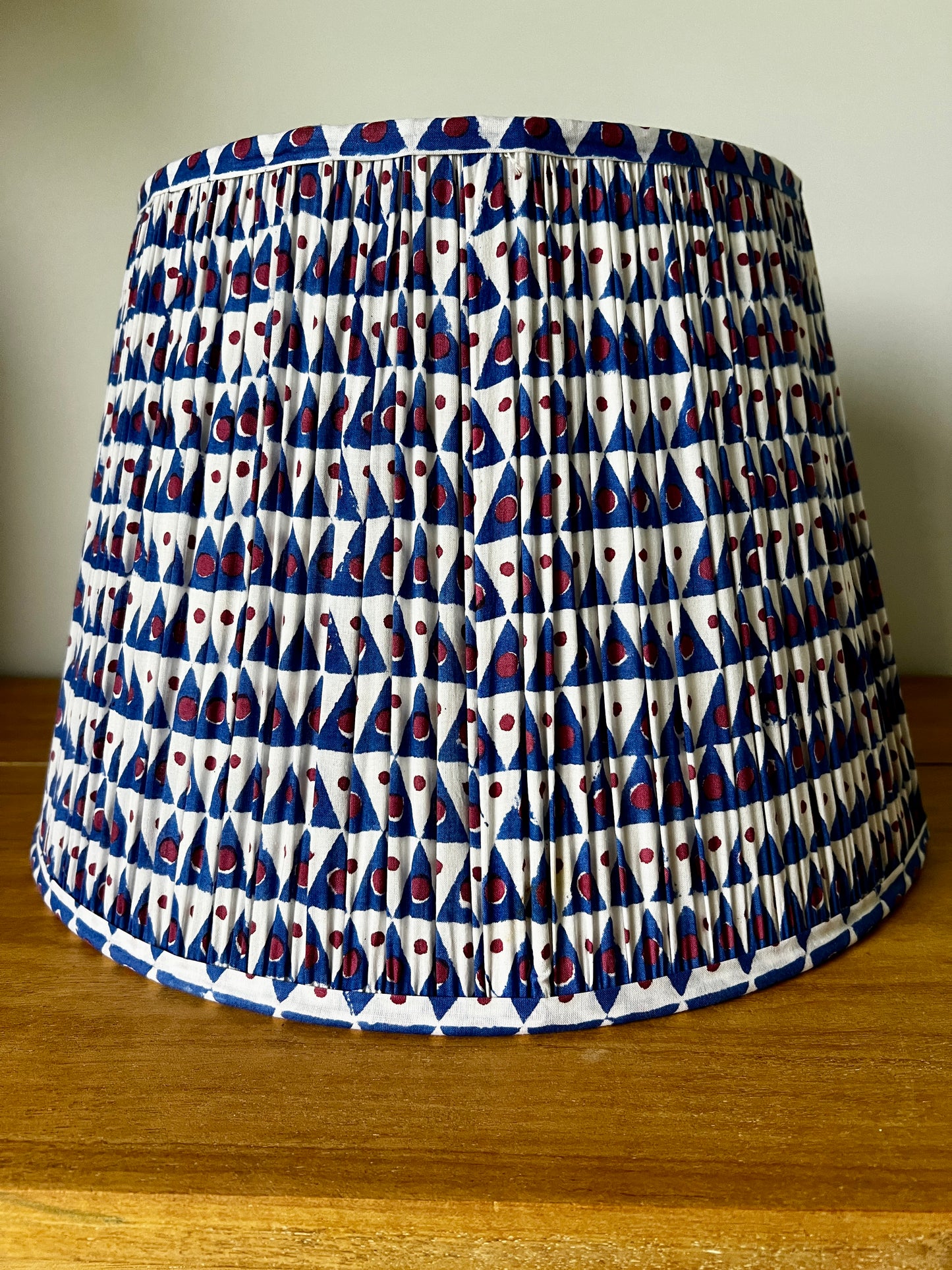 Sale Jasper Block Printed Pleated Lampshade