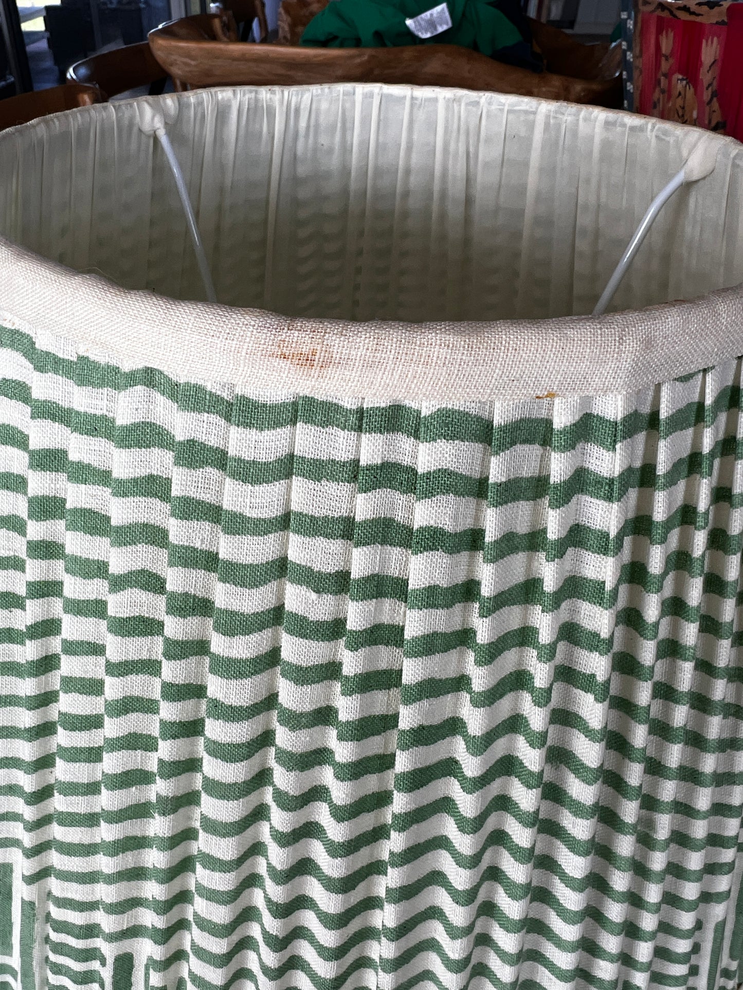 Not Perfect Oscar Block Printed Pleated Lampshade