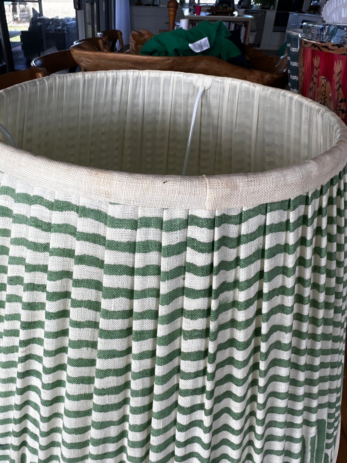 Not Perfect Oscar Block Printed Pleated Lampshade
