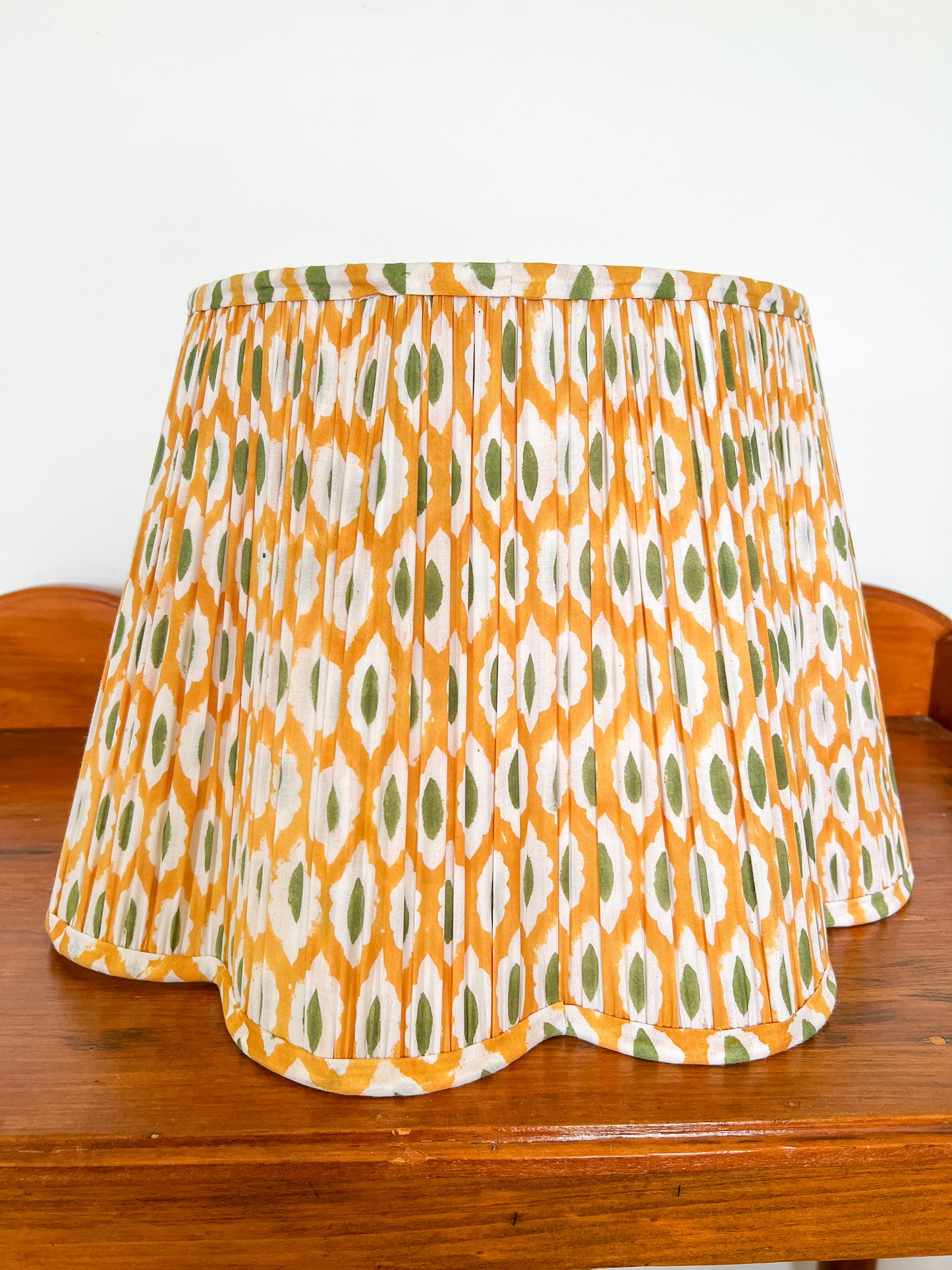 Abby Block Printed Pleated Lampshade