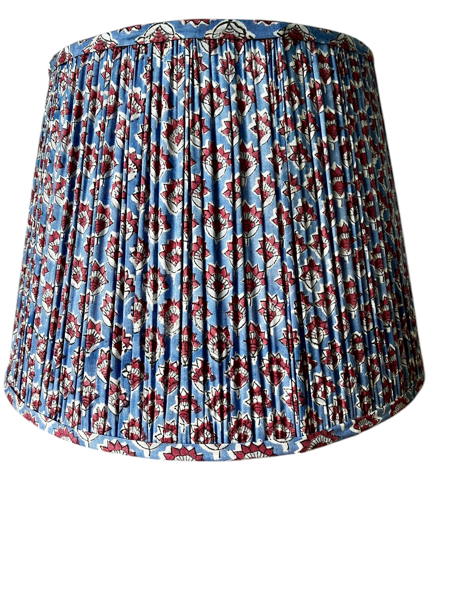 Florence Block Printed Pleated Lampshade