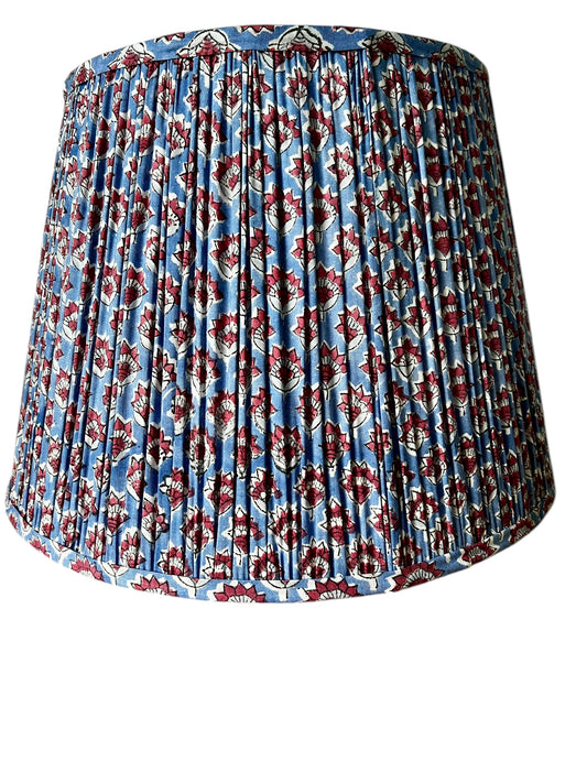 Florence Block Printed Pleated Lampshade