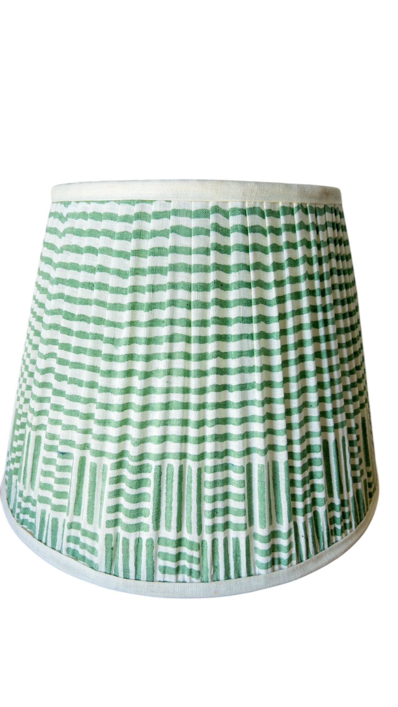 SALE Oscar Block Printed Pleated Lampshade