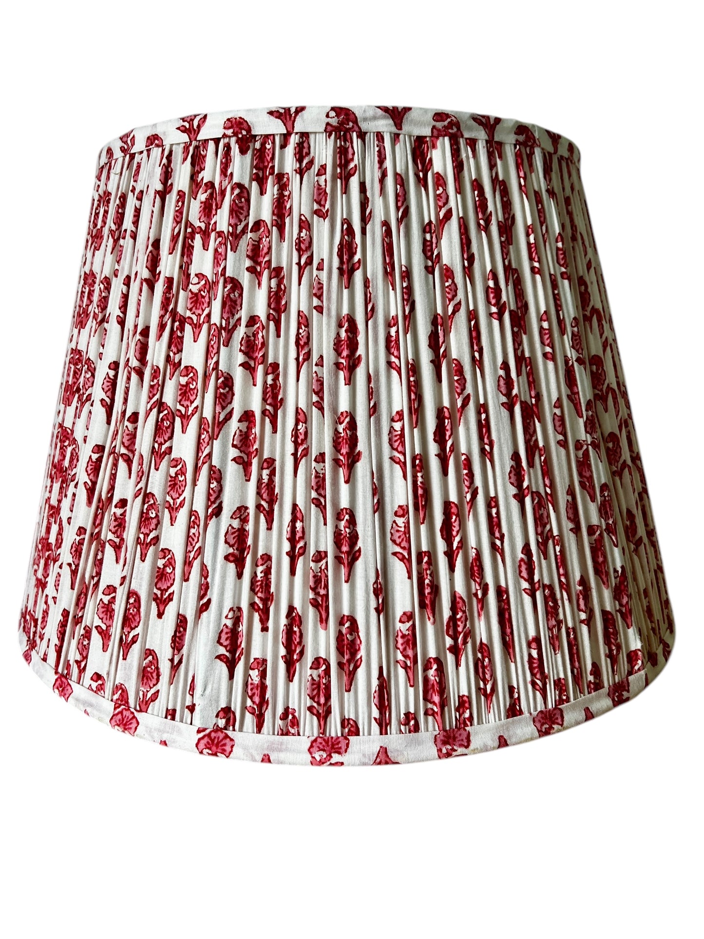 Rowan Block Printed Pleated Lampshade