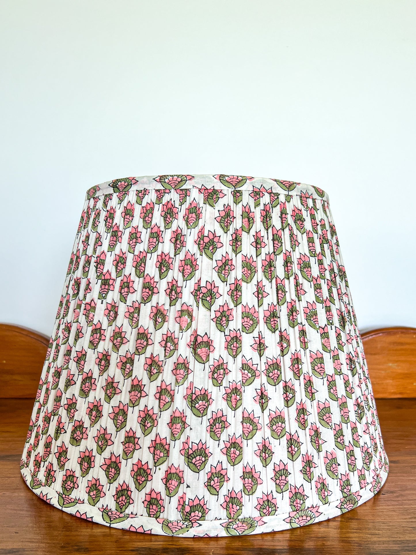 Tara Block Printed Pleated Lampshade