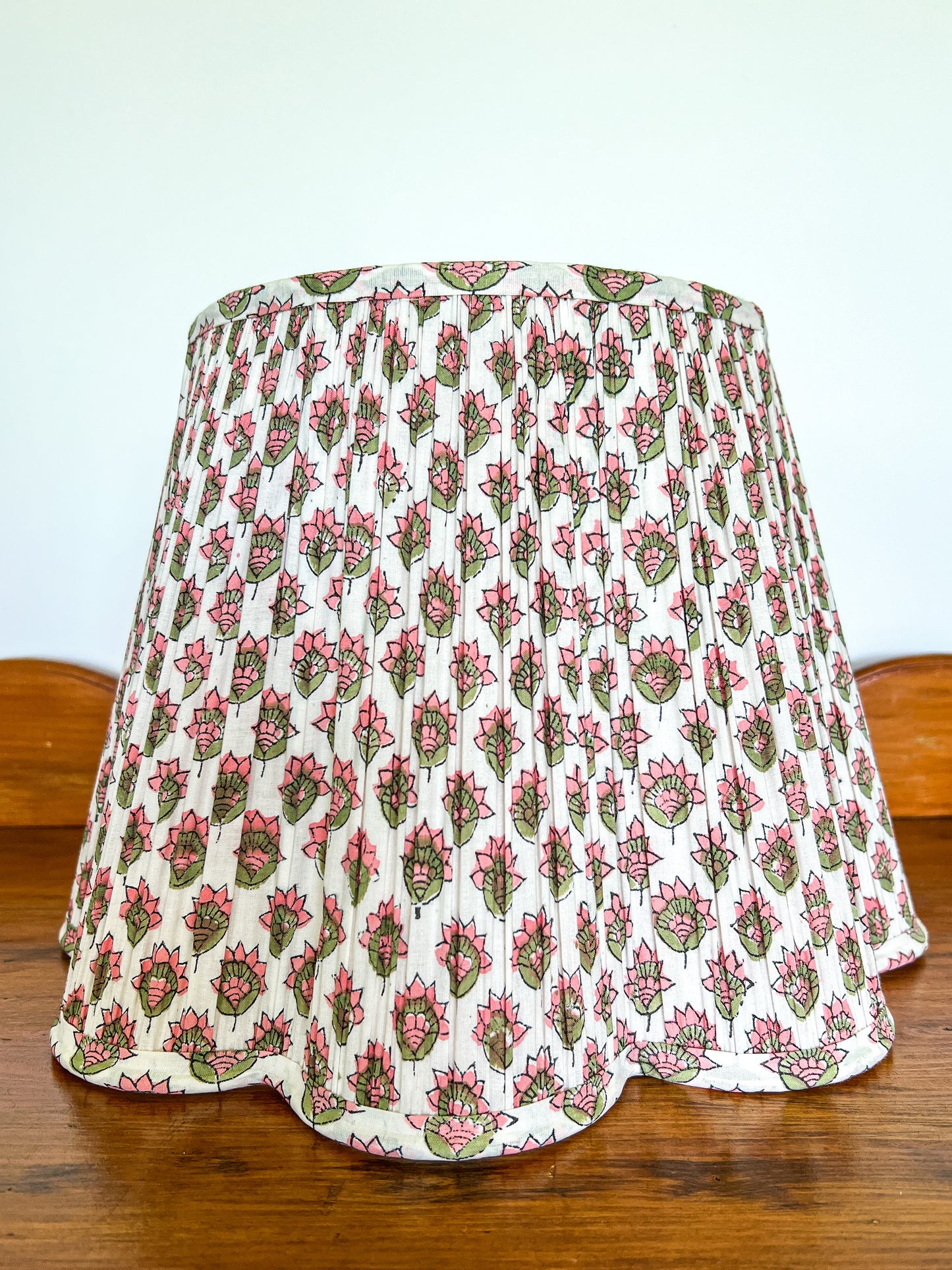 Tara Block Printed Pleated Lampshade