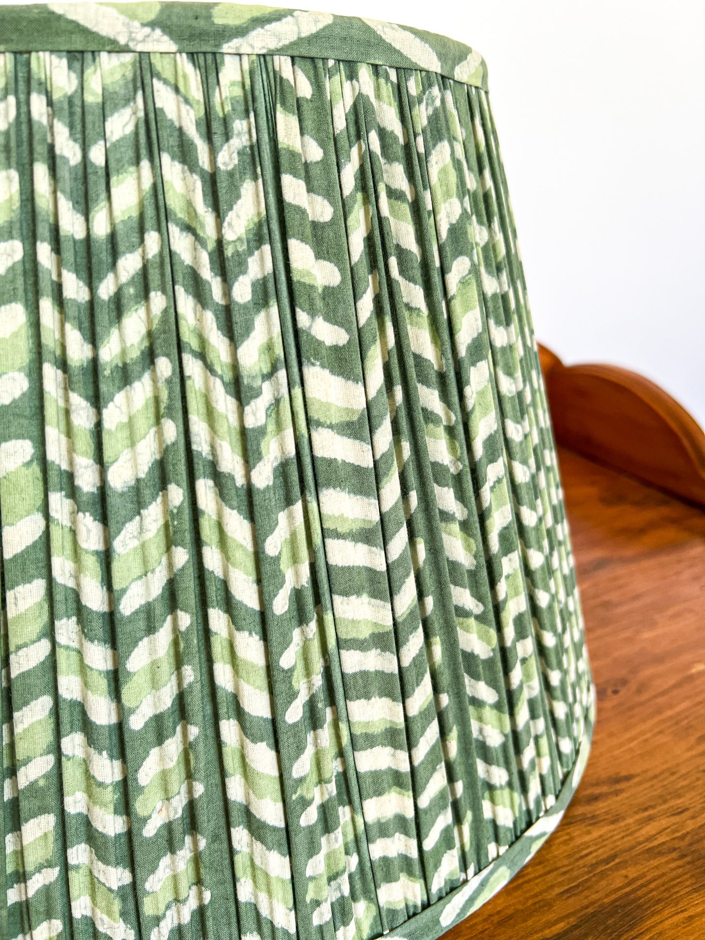 Hughie Block Printed Pleated Lampshade