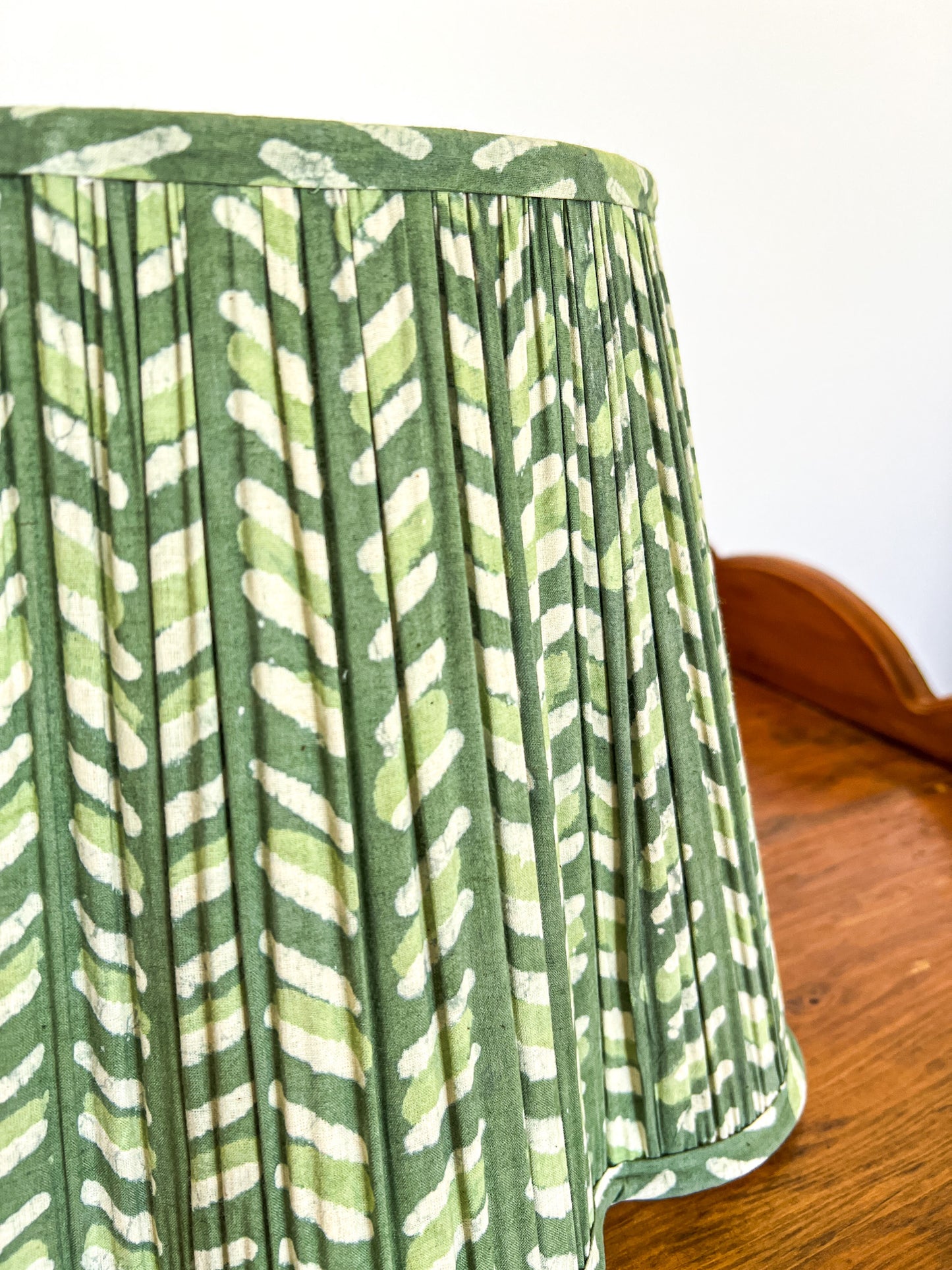 Hughie Block Printed Pleated Lampshade