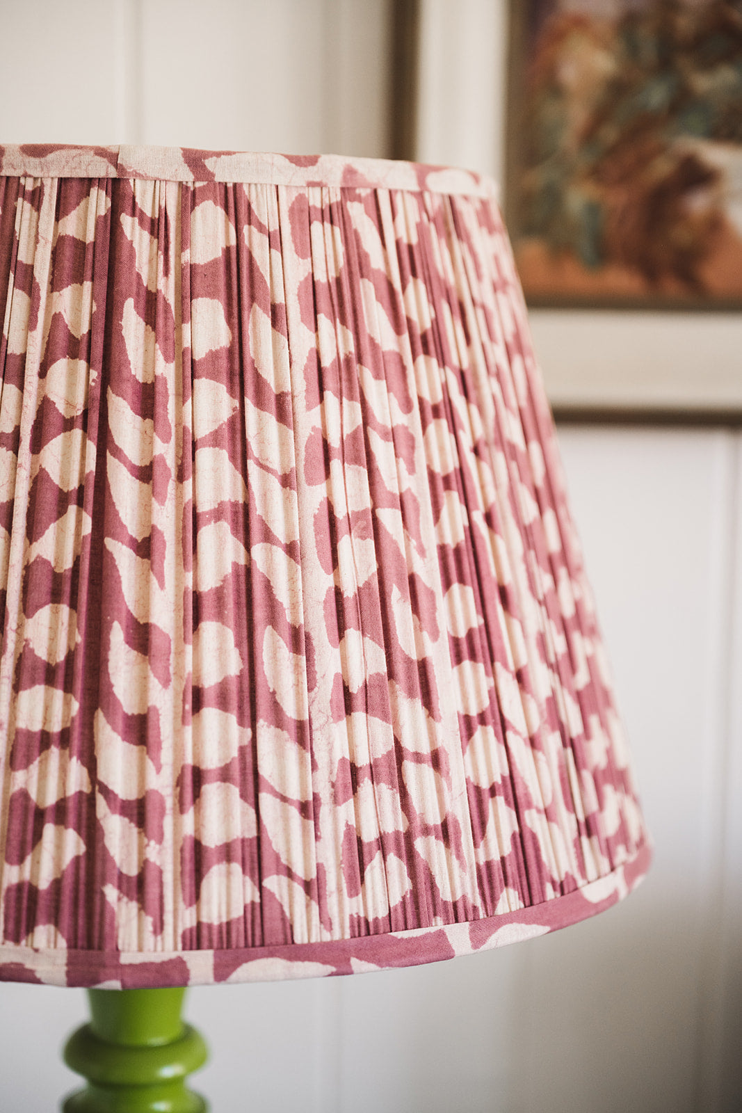Joe Block Printed Pleated Lampshade