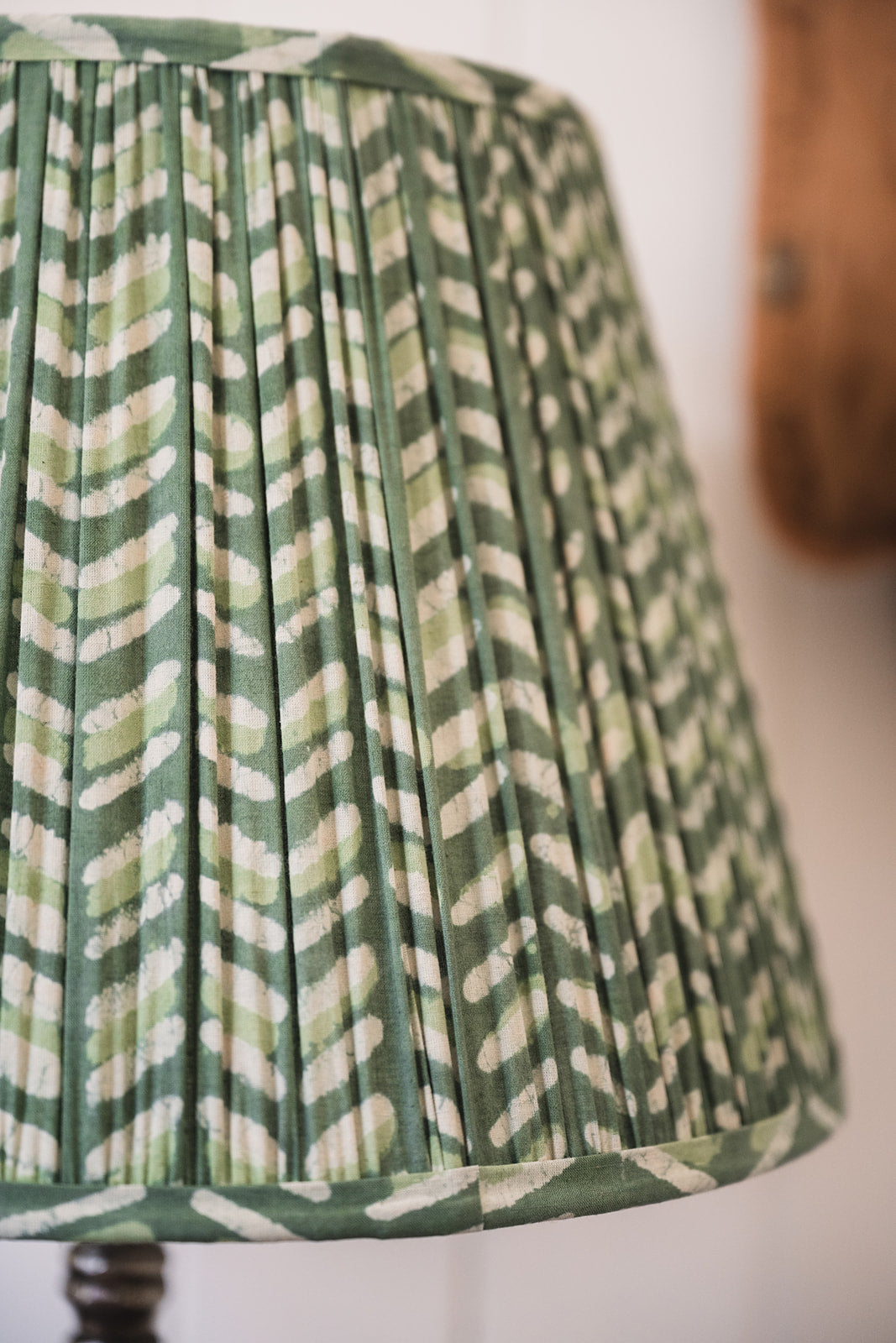 Hughie Block Printed Pleated Lampshade
