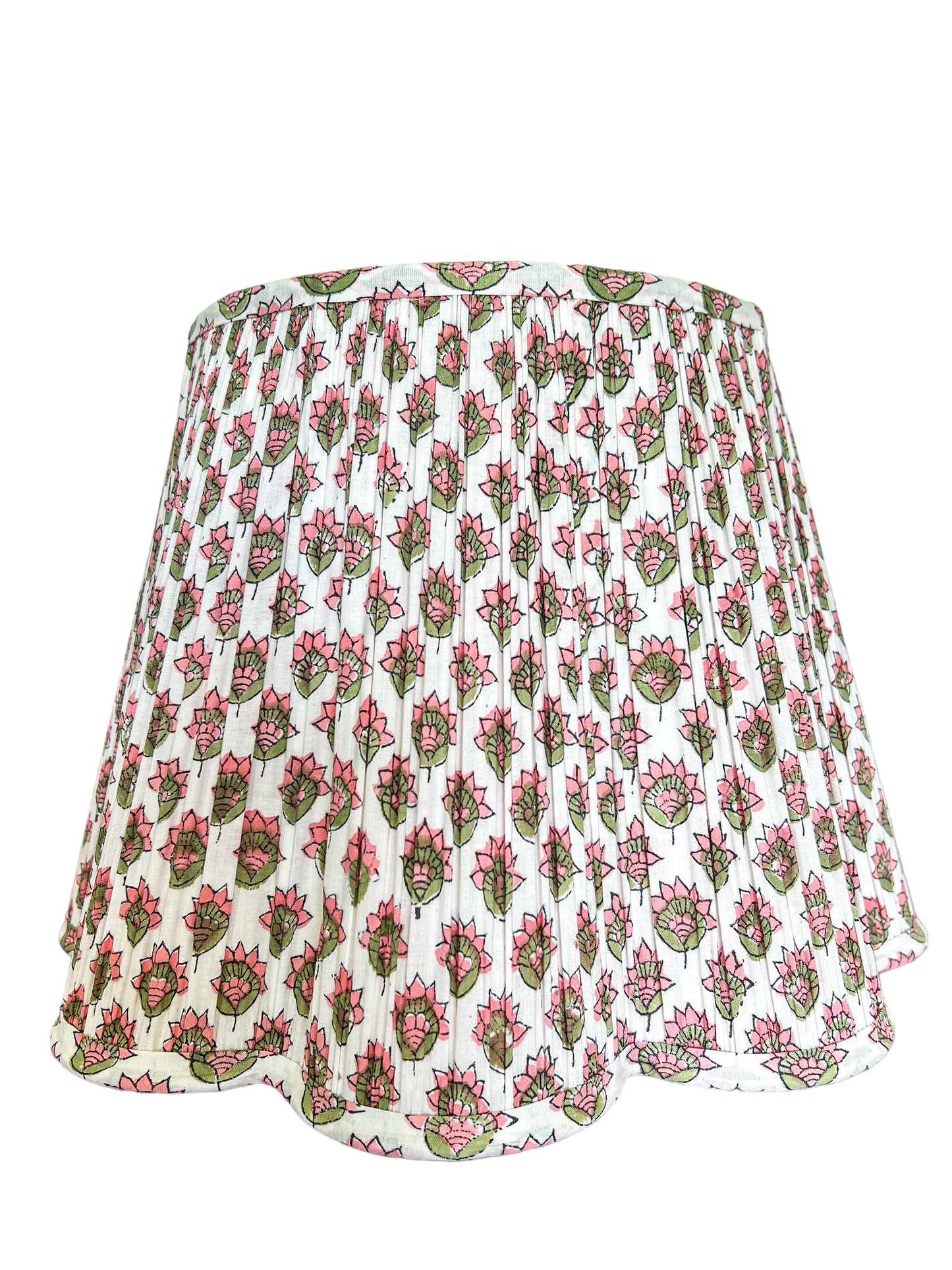 Tara Block Printed Pleated Lampshade