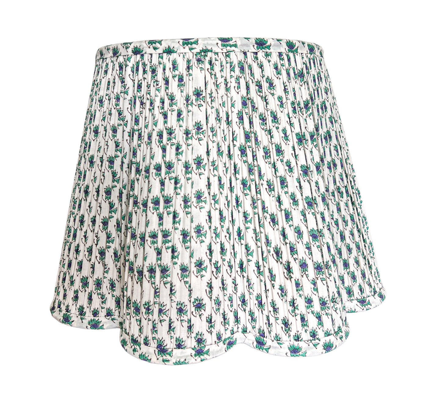 Hayley Block Printed Pleated Lampshade