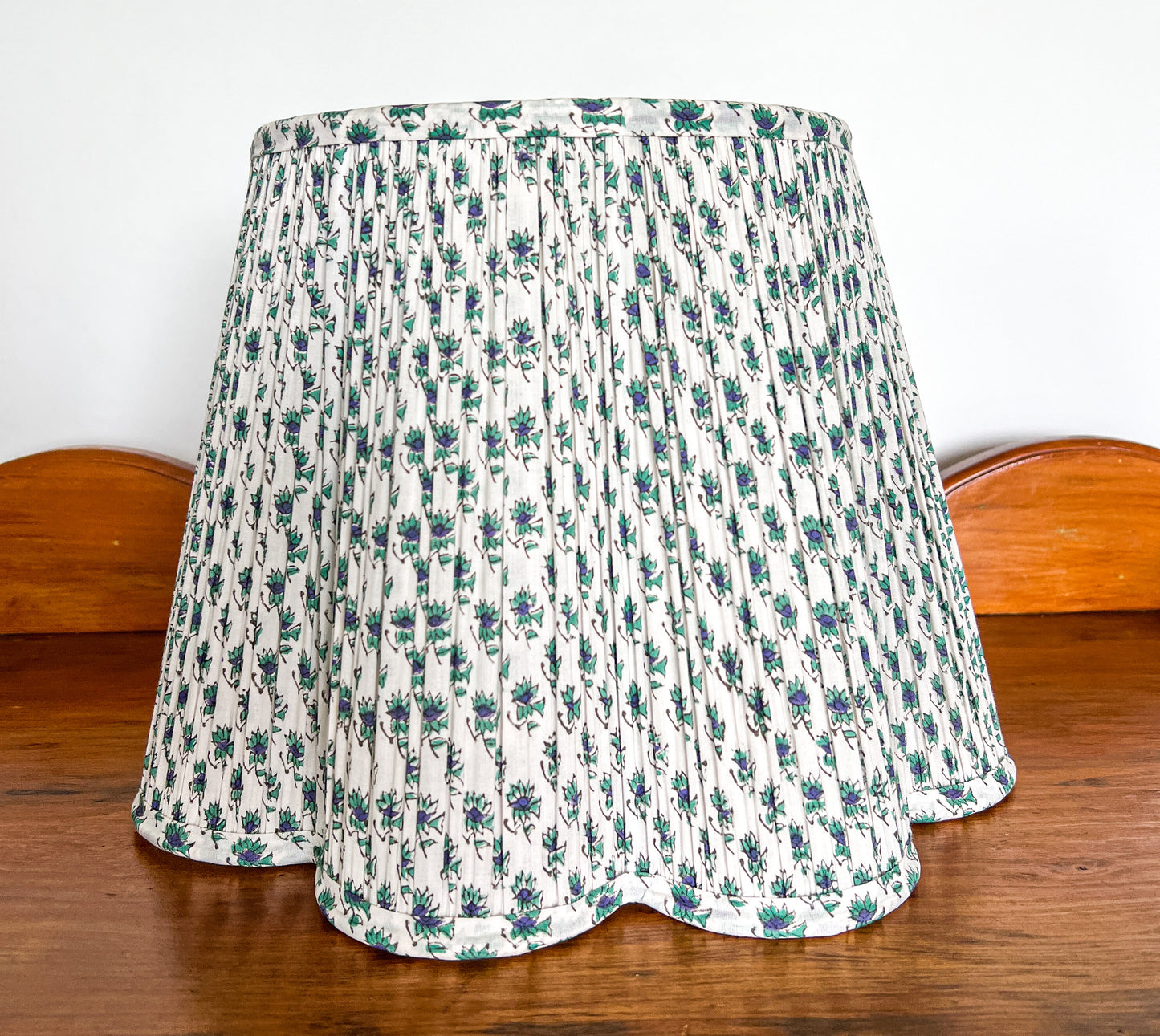 Hayley Block Printed Pleated Lampshade