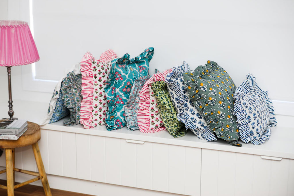 Sustainable homewares – why block printed fabric lampshades are eco-friendly.