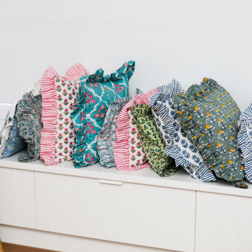 Sustainable homewares – why block printed fabric lampshades are eco-friendly.
