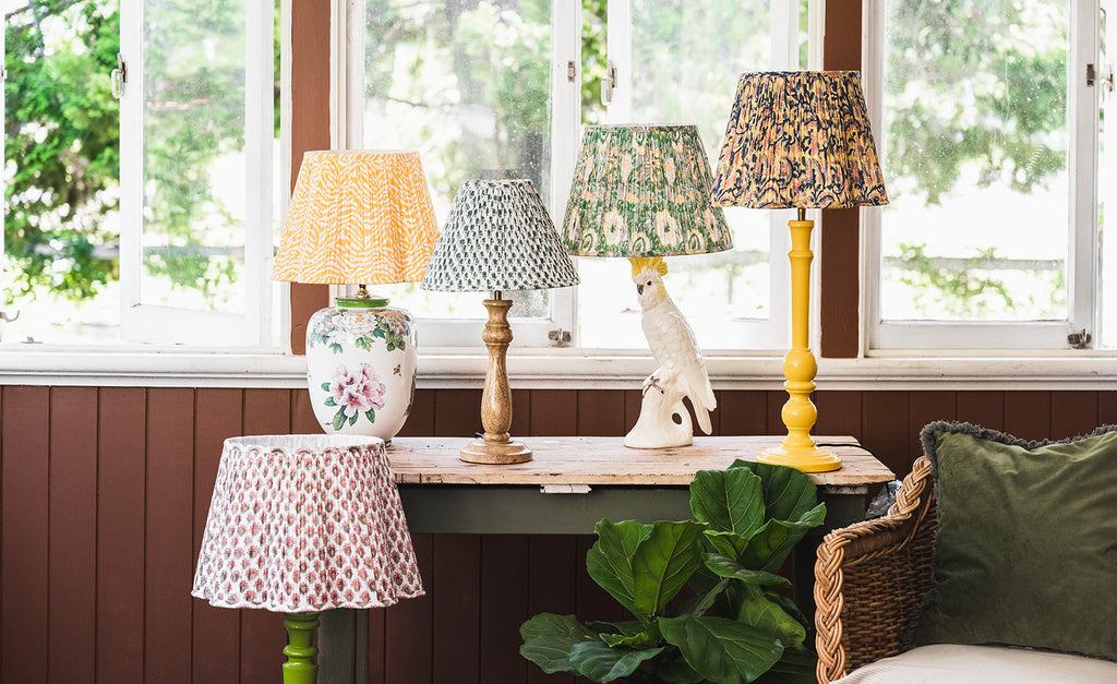 How to style multiple lamps in one room.