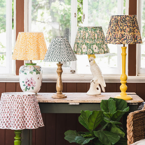 How to style multiple lamps in one room.