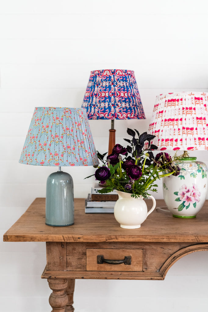 The history of pleated lampshades
