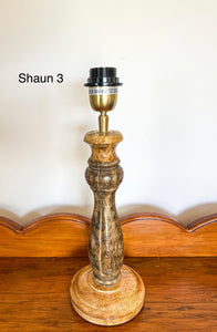 Shaun - Hand Turned Timber Lamp base