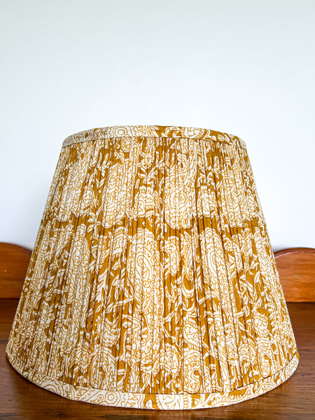 SALE Leticia Block Printed Pleated Lampshade