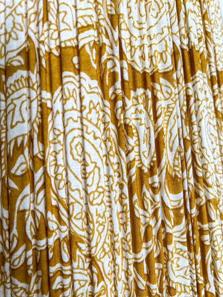 SALE Leticia Block Printed Pleated Lampshade