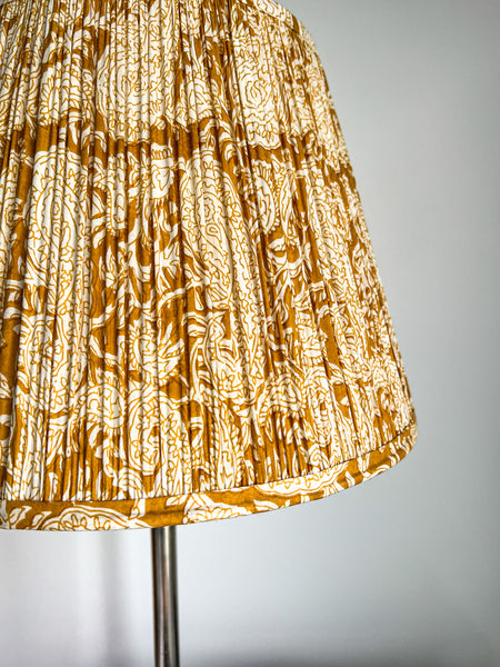 SALE Leticia Block Printed Pleated Lampshade