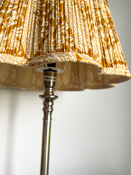 SALE Leticia Block Printed Pleated Lampshade