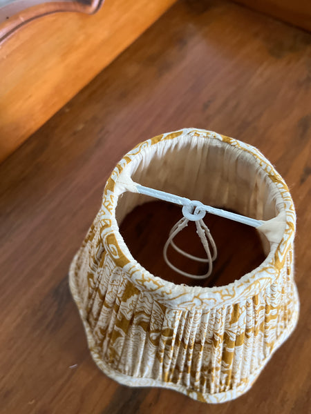 SALE Leticia Block Printed Pleated Lampshade