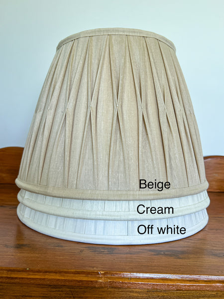 Annabel Silk Gathered Pinch Pleat Lampshade