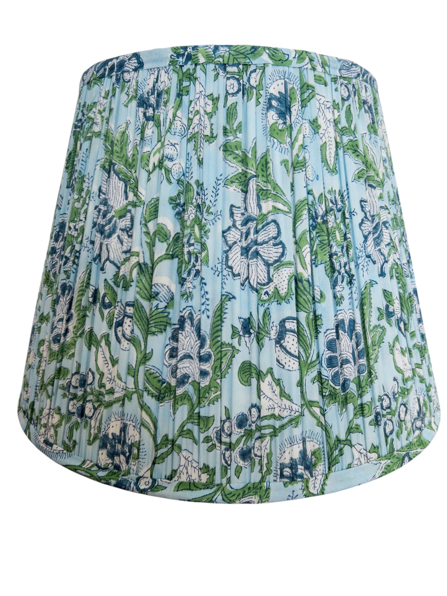 Sterling Block Printed Pleated Lampshade
