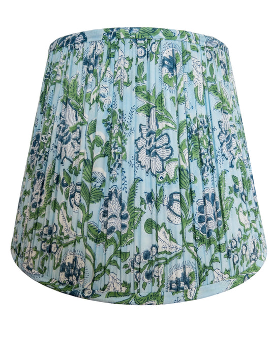 Sterling Block Printed Pleated Lampshade
