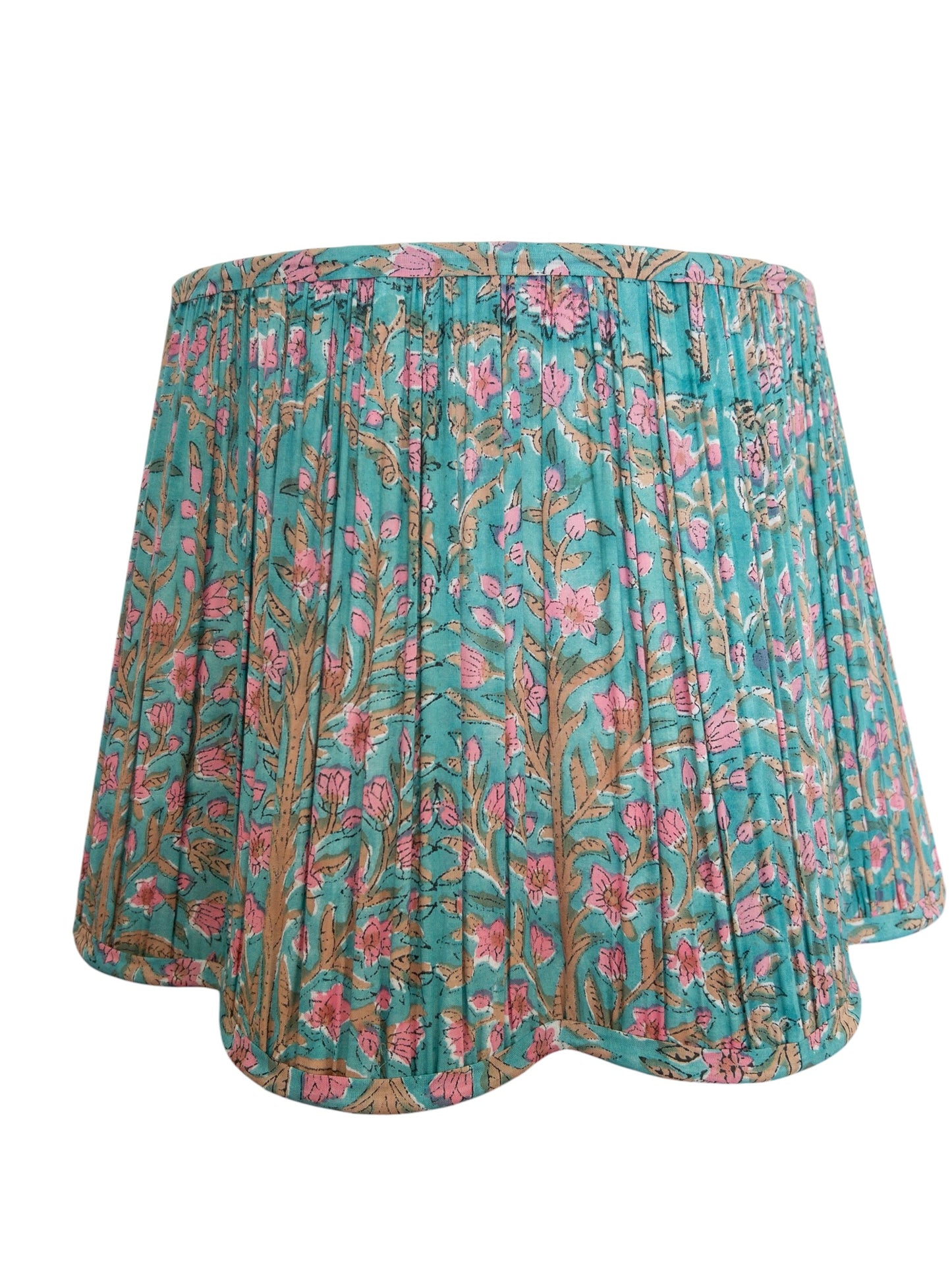 Camden Block Printed Pleated Lampshade