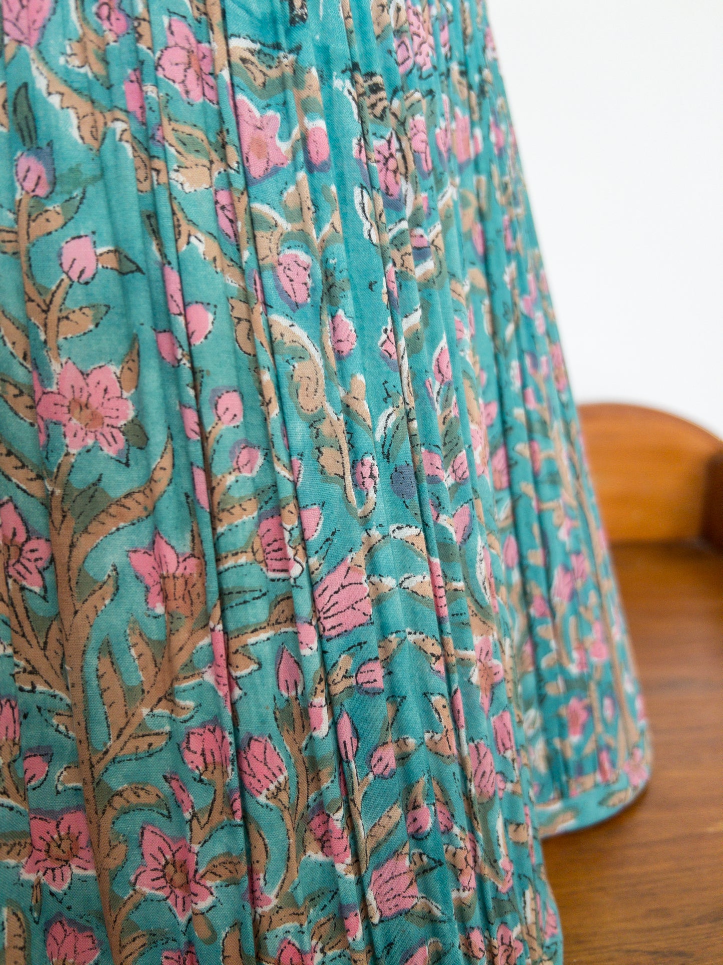 Camden Block Printed Pleated Lampshade